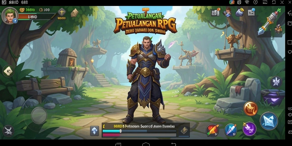 Tangkapan layar gameplay 88ID menampilkan aksi petualangan RPG yang mendebarkan.