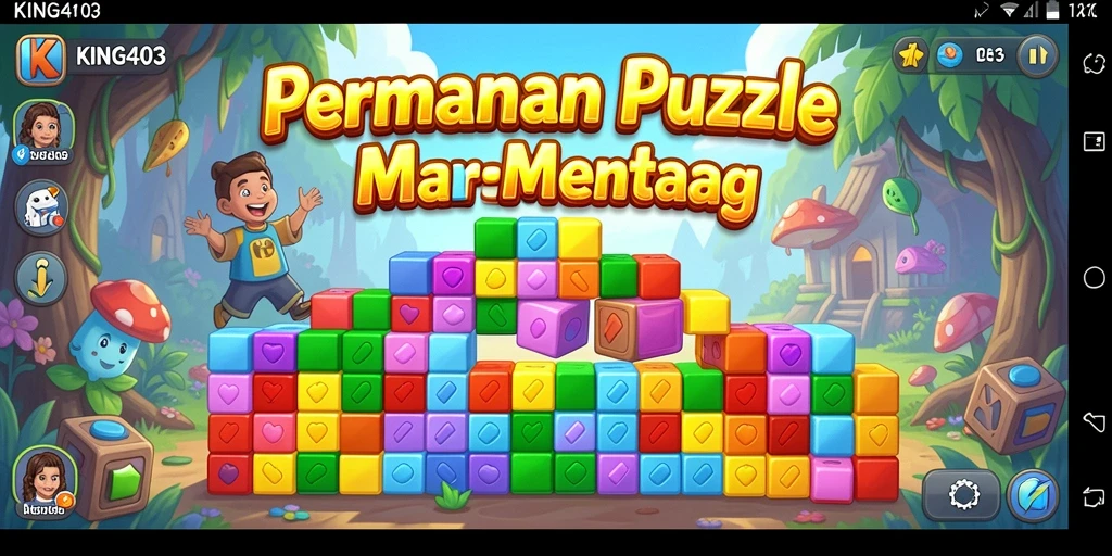 Screenshot KING403 menampilkan gameplay Puzzle yang seru dan menantang.