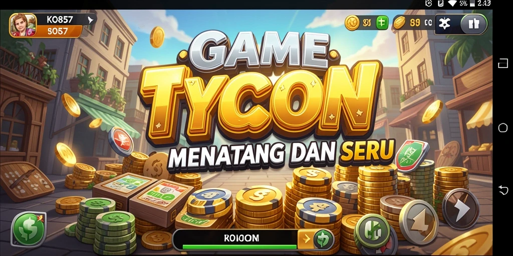 Screenshot KO857 menampilkan gameplay seru dan menantang di dunia Tycoon.