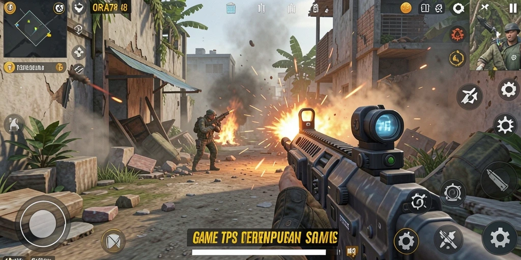 Tampilan seru gameplay TPS di ORA78.