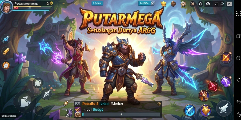 Tampilan gameplay PUTARMEGA yang seru dan mendebarkan.