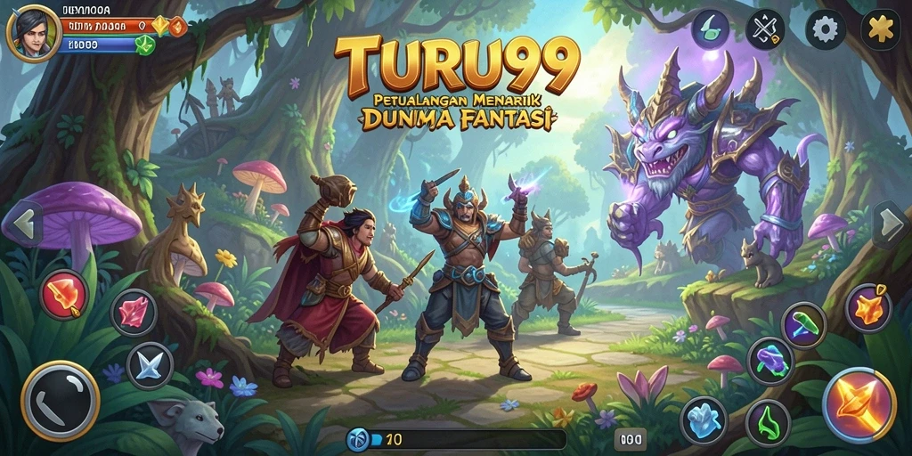 Tampilan gameplay TURU99 yang memikat dan penuh aksi.